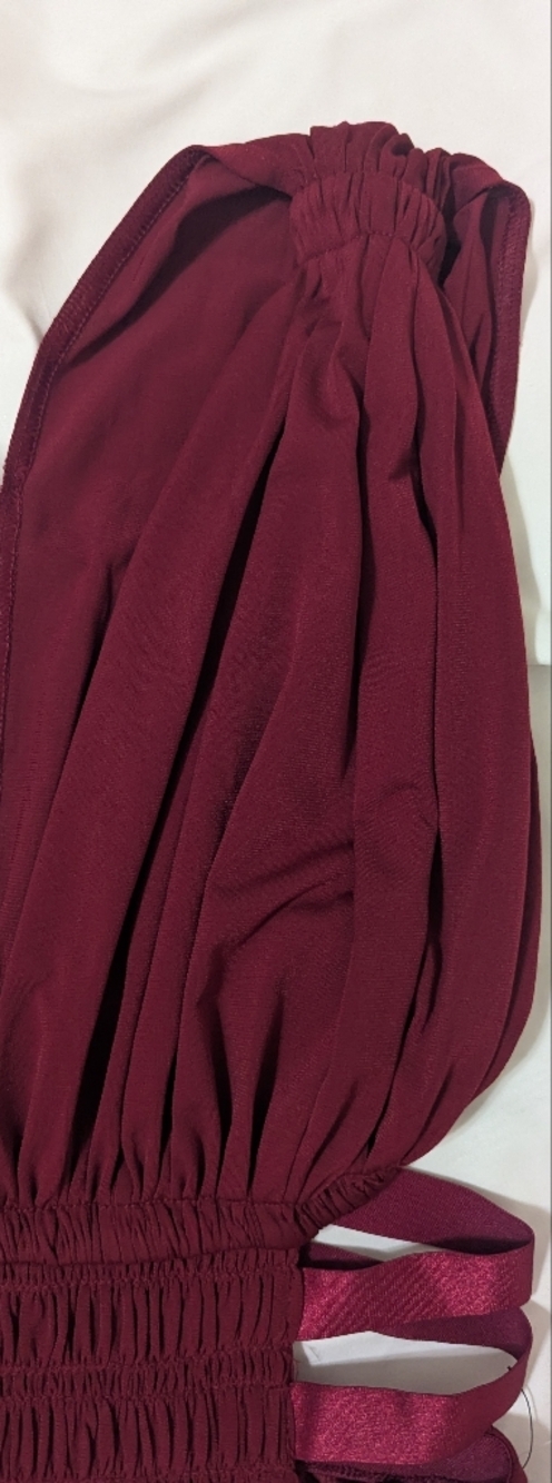 NWT Express Sleeveless Cutout Mini Dress, Color Wine Size S/P - Picture 6 of 15